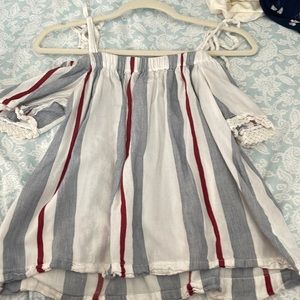 stripped off the shoulder